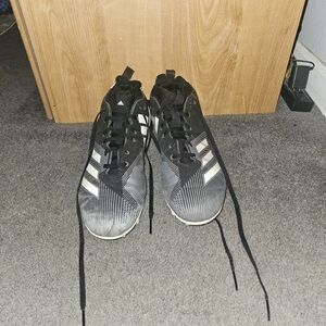 Adidas Adizero Spark Football Black and White Cleats